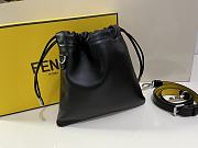 Fendi Pack Small Pouch Black Nappa Leather 24x24x2cm - 4