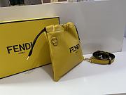 Fendi Pack Small Pouch Yellow Nappa Leather 24x24x2cm - 5