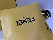 Fendi Pack Small Pouch Yellow Nappa Leather 24x24x2cm - 3