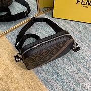 Fendi Camera Case Brown Fabric Bag 7M0286 22x15x4.5cm - 5