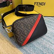 Fendi Camera Case Red Fabric Bag 7M0286 22x15x4.5cm - 3