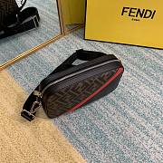 Fendi Camera Case Red Fabric Bag 7M0286 22x15x4.5cm - 4