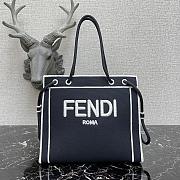 Fendi Medium Roma Tote Bag Navy 8BH380AEI1 - 1
