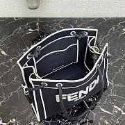 Fendi Medium Roma Tote Bag Navy 8BH380AEI1 - 5