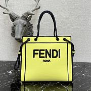 Fendi Medium Roma Tote Bag Yellow 8BH380AEI1 - 1