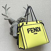 Fendi Medium Roma Tote Bag Yellow 8BH380AEI1 - 6