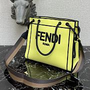 Fendi Medium Roma Tote Bag Yellow 8BH380AEI1 - 4