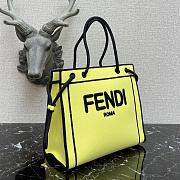 Fendi Medium Roma Tote Bag Yellow 8BH380AEI1 - 3