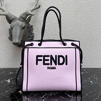 Fendi Medium Roma Tote Bag Pink 8BH380AEI1