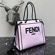 Fendi Medium Roma Tote Bag Pink 8BH380AEI1 - 4