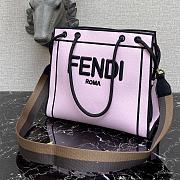 Fendi Medium Roma Tote Bag Pink 8BH380AEI1 - 3
