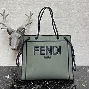 Fendi Medium Roma Tote Bag Gray 8BH380AEI1 - 1