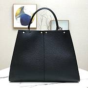Fendi Large X-Lite Leather Black/Neon Green 8BN304 42x32x12cm - 4