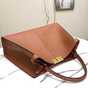 Fendi Large X-Lite Leather Brown/Red 8BN304 42x32x12cm - 2