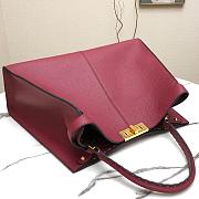 Fendi Large X-Lite Leather Burgundy 8BN304 42x32x12cm - 4