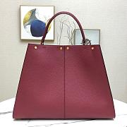 Fendi Large X-Lite Leather Burgundy 8BN304 42x32x12cm - 3