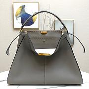 Fendi Large X-Lite Leather Gray 8BN304 42x32x12cm - 1