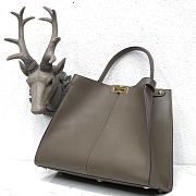 Fendi Large X-Lite Leather Dark Gray 8BN304 42x32x12cm - 3