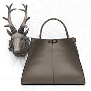Fendi Large X-Lite Leather Dark Gray 8BN304 42x32x12cm - 2