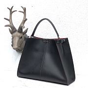 Fendi Large X-Lite Leather Black/Light Red 8BN304 42x32x12cm - 3