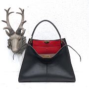 Fendi Large X-Lite Leather Black/Red 8BN304 42x32x12cm - 1