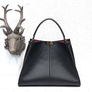 Fendi Large X-Lite Leather Black/Red 8BN304 42x32x12cm - 4