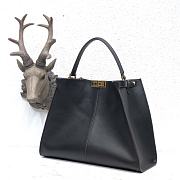 Fendi Large X-Lite Leather Black/Red 8BN304 42x32x12cm - 3