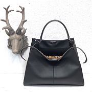 Fendi Large X-Lite Leather Black 8BN304 42x32x12cm - 1