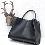 Fendi Large X-Lite Leather Black 8BN304 42x32x12cm - 5