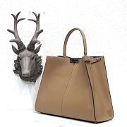 Fendi Large X-Lite Leather Beige 8BN304 42x32x12cm - 6