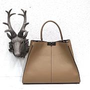 Fendi Large X-Lite Leather Beige 8BN304 42x32x12cm - 4