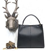 Fendi Medium X-Lite Leather Black/Red 8BN310 30x25x14cm - 5