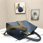 Fendi Medium X-Lite Leather Navy 8BN310 30x25x14cm - 5