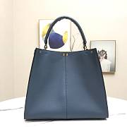 Fendi Medium X-Lite Leather Navy 8BN310 30x25x14cm - 4