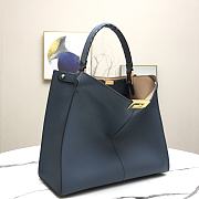 Fendi Medium X-Lite Leather Navy 8BN310 30x25x14cm - 2