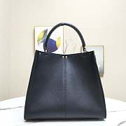 Fendi Medium X-Lite Leather Black/Neon Green 8BN310 30x25x14cm - 6
