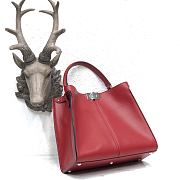 Fendi Medium X-Lite Leather Red 8BN310 30x25x14cm - 3