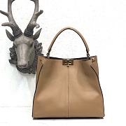Fendi Medium X-Lite Leather Beige 8BN310 30x25x14cm - 6