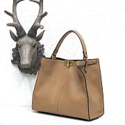 Fendi Medium X-Lite Leather Beige 8BN310 30x25x14cm - 3
