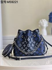 Louis Vuitton Bella Mahina Navy Blue M59552 19x22x14cm - 1