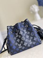 Louis Vuitton Bella Mahina Navy Blue M59552 19x22x14cm - 3