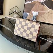 Louis Vuitton Victorine Wallet Damier Azur Fuchsia Pink N60478 12x9.5x1.5cm - 6