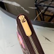 Louis Vuitton Zippy Coin Purse Damier Ebene Red N60492 11x8x2cm - 6