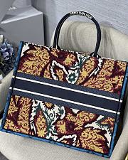 Dior Large Blue Maple Leaf Embroidery M1286 41.5x32cm - 3