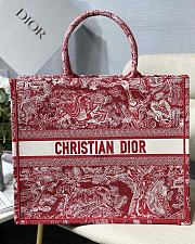 Dior Large Raspberry Toile de Jouy Reverse Embroidery M1286 41.5x38x18cm - 1