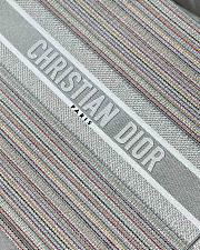 Dior Large Book Tote Multicolor Stripes Embroidery M1286 41.5x32cm - 6