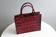 Dior Large Book Tote Red Multicolor Mizza Embroidery M1286 41.5x34.5x16cm - 4
