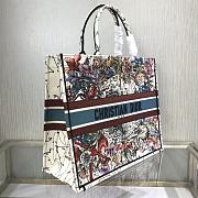 Dior Large Book Tote Latte Multicolor Dior Constellation Embroidery M1286 41.5x38x18cm - 5