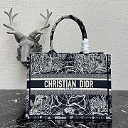 Dior Large Book Tote Black Toile de Jouy Reverse Embroidery M1286 41.5x34.5x16cm - 1