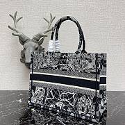 Dior Large Book Tote Black Toile de Jouy Reverse Embroidery M1286 41.5x34.5x16cm - 6
